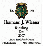 Hermann J. Wiemer - Riesling Dry Finger Lakes 0