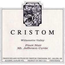 Cristom - Pinot Noir Willamette Valley Mt. Jefferson Cuve