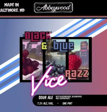 Abbeywood - Vice Black and Blue (4 pack 16oz cans) (4 pack 16oz cans)